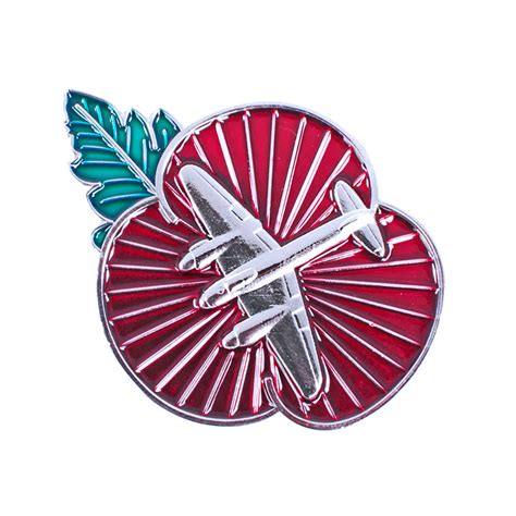 Mosquito Poppy Pin Badge Rafatrad