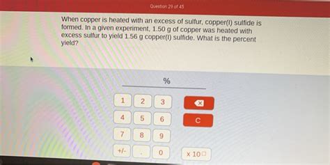 Solved Question Of When Copper Is Heated With An Chegg