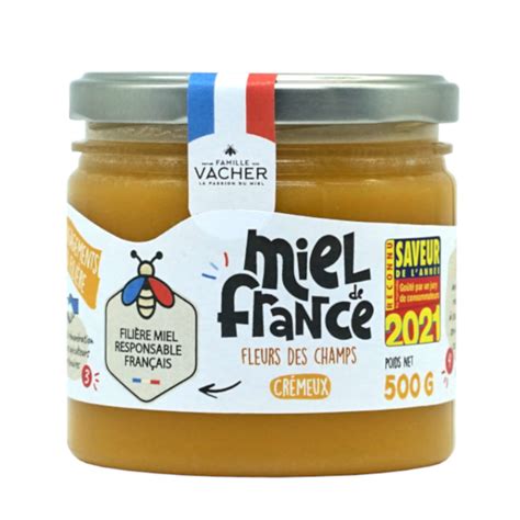 Miel de fleurs crémeux de La Champagne 500g Famille Vacher