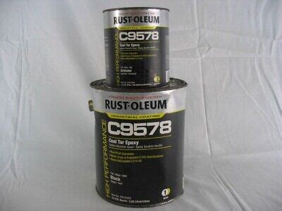 Rust Oleum C Coal Tar Epoxy Black C W Activator C