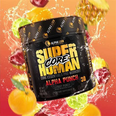 Superhuman® Core Pre Workout Performance Essentials Alpha Lion