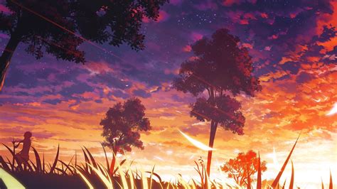 Sunset Anime Scenery Wallpapers - Top Free Sunset Anime Scenery ...