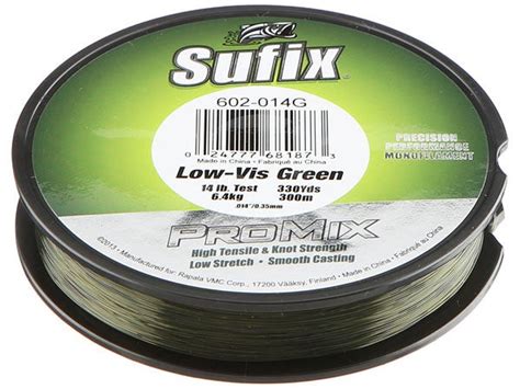 Sufix Pro Mix Braid Low Vis Green Yds Southern Outdoor Sports