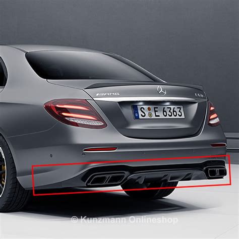 E 63 AMG Auspuffblenden Diffusor E Klasse W213 Nightpaket Original