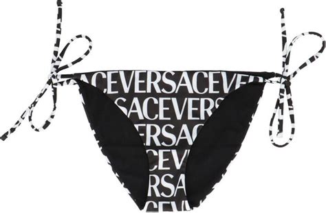 Versace All Over Logo Bikini Briefs Shopstyle Two Piece Swimsuits