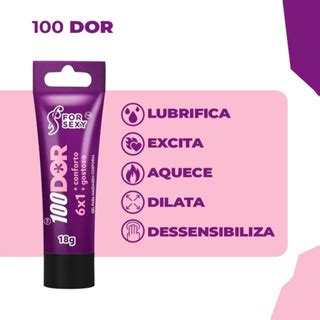 Gel Anestésico Anal Sem Dor Lubrificante 100DOR 6x1 18g Shopee Brasil