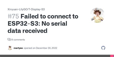 Failed To Connect To Esp S No Serial Data Received Issue