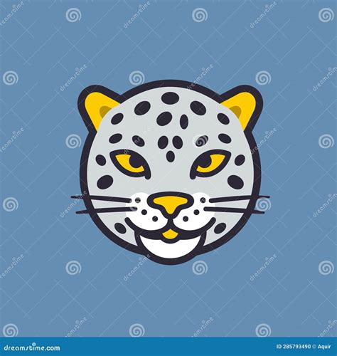 Jaguar Jaguar Hand Drawn Comic Illustration Cute Vector Doodle Style