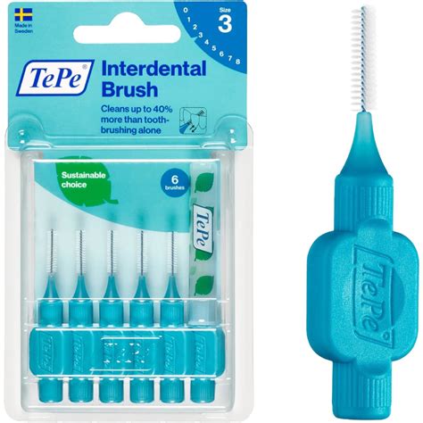 TePe Interdental Brush Original Size 8 Black 6ct