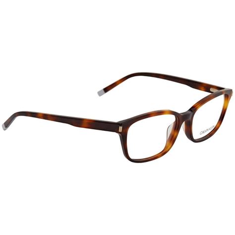 Calvin Klein Unisex Tortoise Square Eyeglass Frames Ck6007 214 53