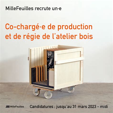 Millefeuilles Recrute Co Charg E De Production Et De R Gie De L