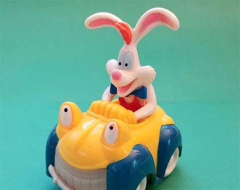 Vintage Disney Amblin Who Framed Roger Rabbit Toon Town Car Pvc Figure