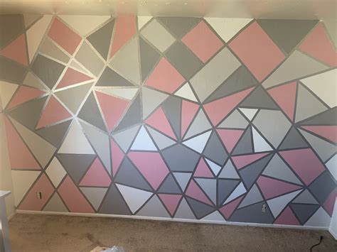 Diy Geometric Accent Wall Paint Elna Ludwig