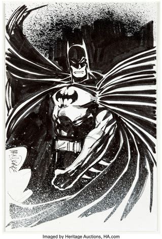 Tom Mandrake Batman Speciality Illustration Original Art 2017 By Tom