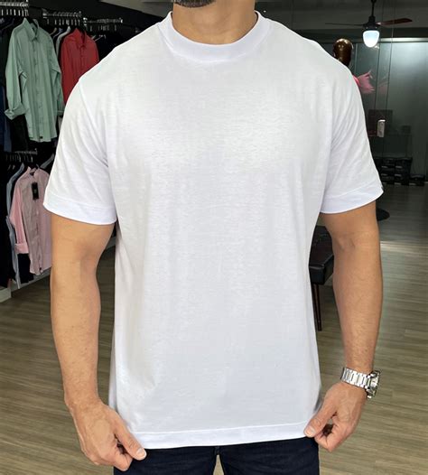 Camiseta Oversized Branco Moda Masculina