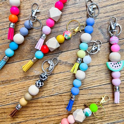 Silicone Beaded Wristlet And Keychain Tutorial In Bracelets