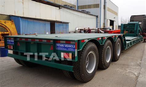 TITAN 3 Axles 80 Ton Hydraulic Detachable Gooseneck Lowbed Lowboy