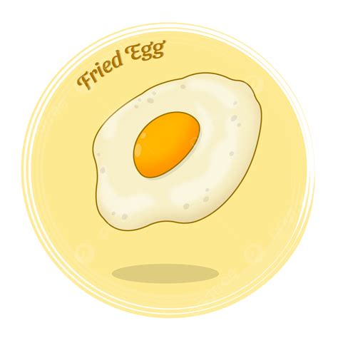 Floating Fried Egg Vector Illustration Egg Fried Egg Egg Omelette