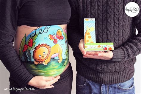 Belly Painting Le N Beb Barriga Pintada La Que Pinta Bcn Dibujo