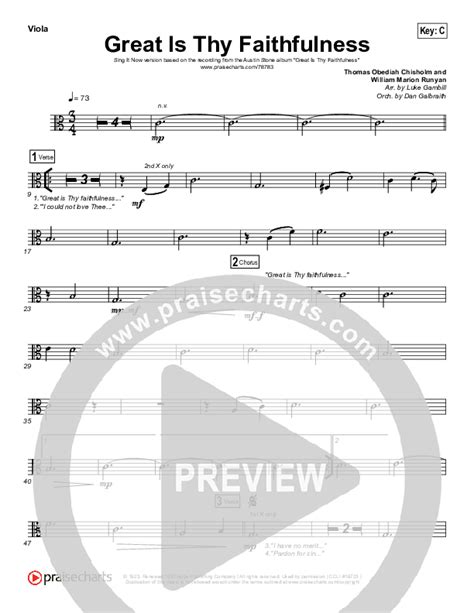 Great Is Thy Faithfulness Sing It Now Satb Viola Sheet Music Pdf