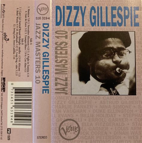 Dizzy Gillespie Verve Jazz Masters 10 1994 Cassette Discogs