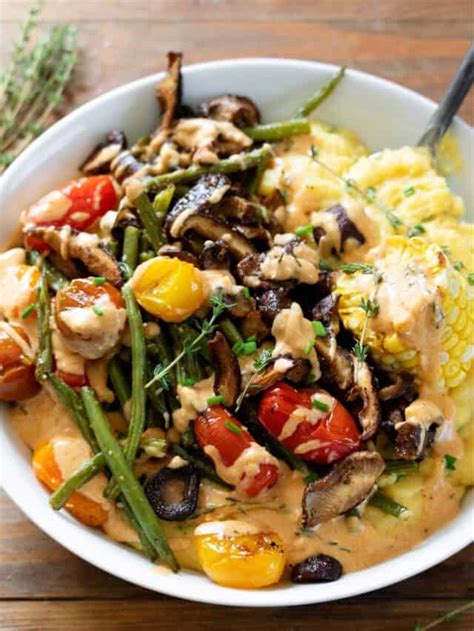 Vegan Creamy Southern Roasted Vegetables Rabbit And Wolves