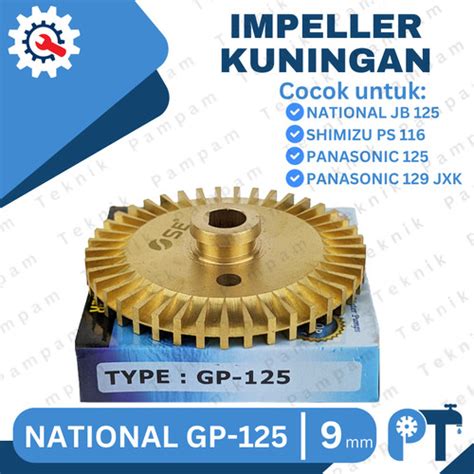 Jual Kipas Impeller Kuningan National Gp Panasonic Shimizu As