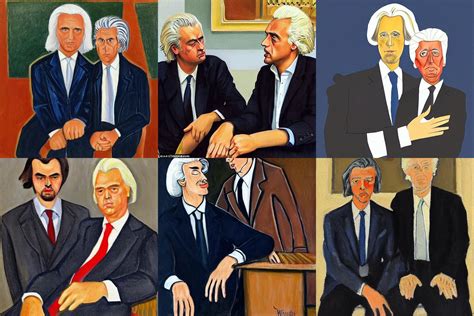 Krea Stationary Portrait Of Geert Wilders Placing His Hand On The