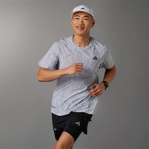 Clothing Ultimate Engineered Running Tee Grey Adidas South Africa