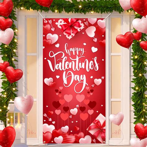 Amazon Arosche Large Valentines Day Door Cover X Ft Happy