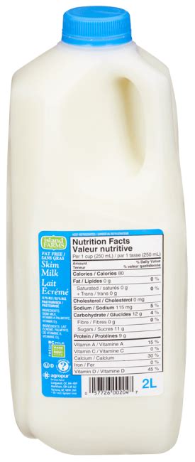 Skim Milk Nutrition Facts Vitamin D Blog Dandk