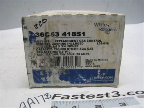 Emerson White Rodgers 36C53 418 S1 Replacement Gas Control EBay