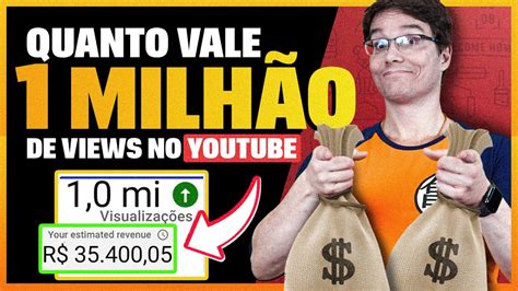 QUANTO O YOUTUBE PAGA POR 1 MILHÃO DE VIEWS em Canais Diferentes