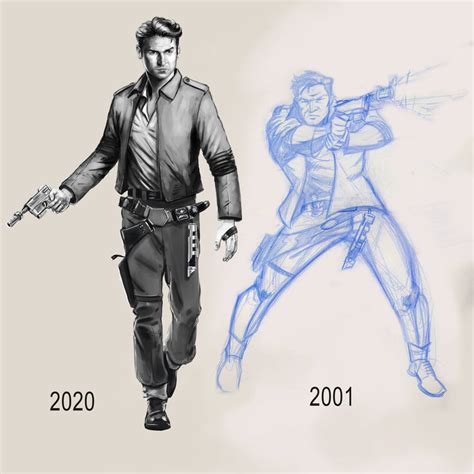 Star Wars Character Design Then and NOW by MikePerryArt on DeviantArt