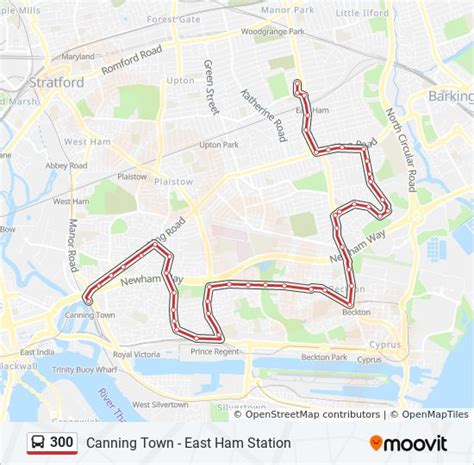 300 Route Schedules Stops Maps Canning Town Updated