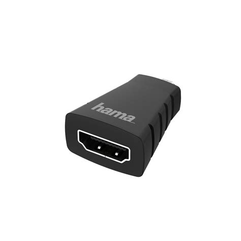 Hama Hdmi Adapter Micro Hdmi Stekker Hdmi Aansluiting Ultra Hd K