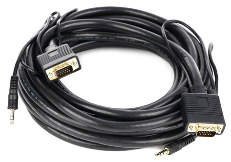 SVGA High Resolution Monitor Cables With Audio Audio General Inc