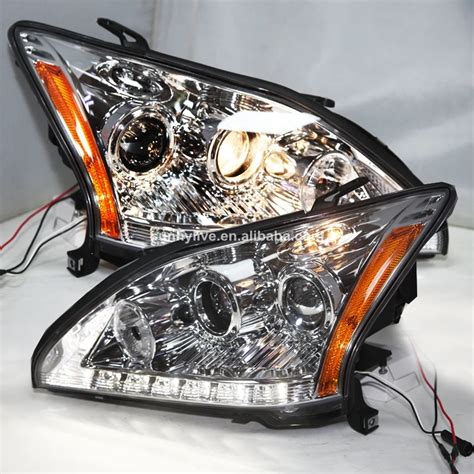 2004 2009 Year For Lexus RX330 RX350 LED Head Lights Headlamps Chrome