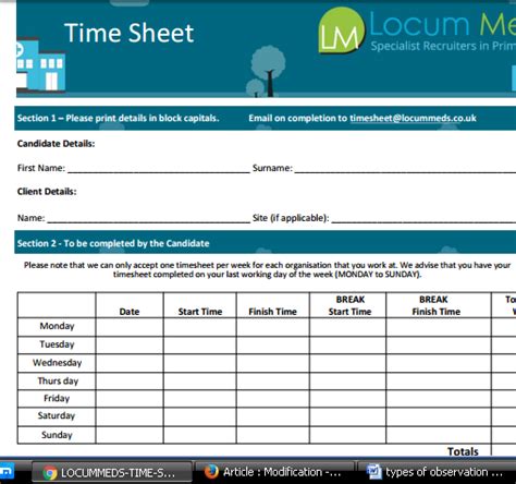 locum meds timesheet