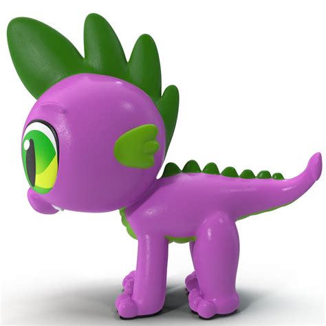 little pony spike toy 3d model