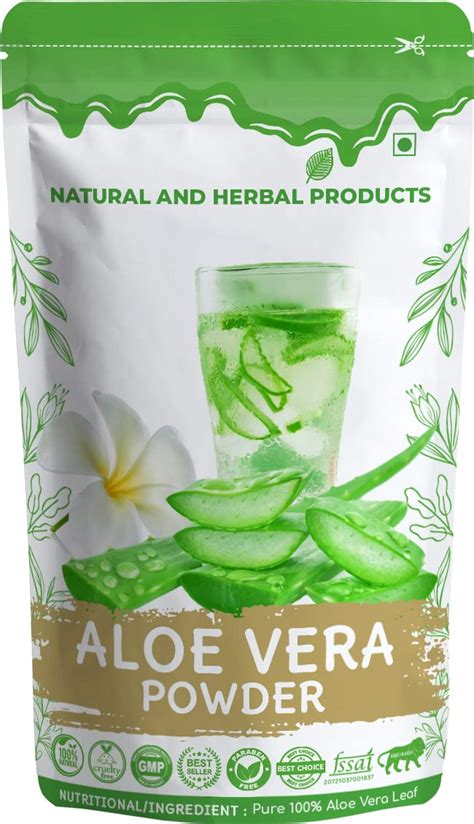 Aloe Vera Powder For Eating Drinking Edible Aloevera Leaf Natural Hair