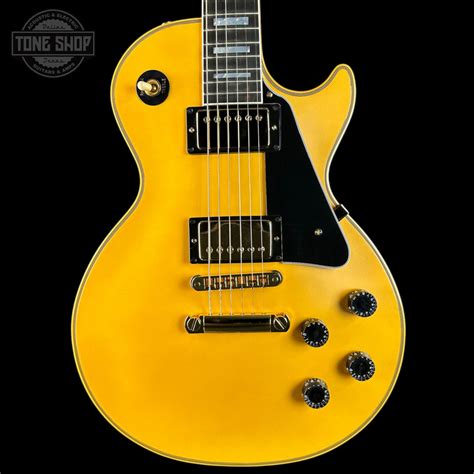 gibson custom les paul custom chambered heavy antique white vos wcase