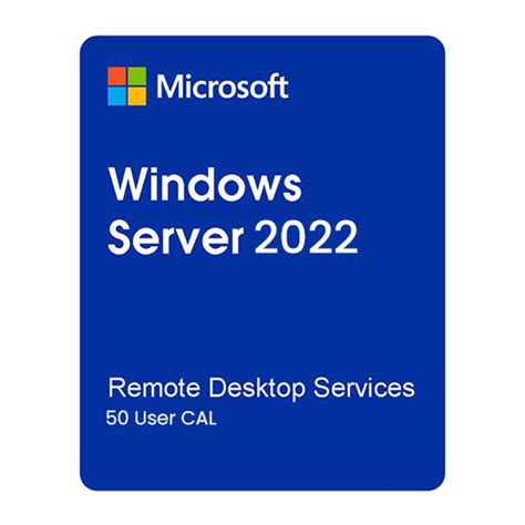 Buy Rds Remote Desktop Services For Windows Server 2022 50 User Cal