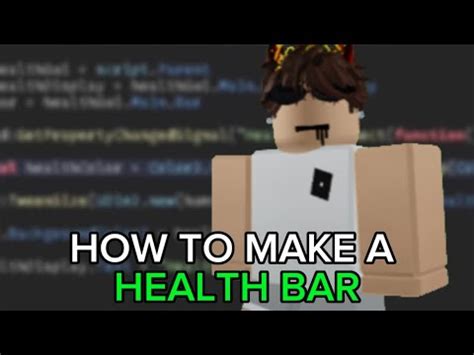 How To Make A Health Bar In Roblox Studio Youtube