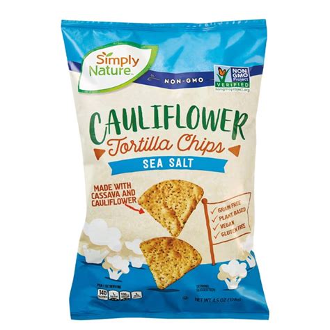 Simply Nature Sea Salt Cauliflower Tortilla Chips A Delicious Snack 45