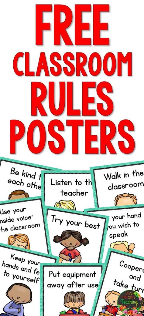 Editable Classroom Rules Posters Free Classroom Decor For Back To