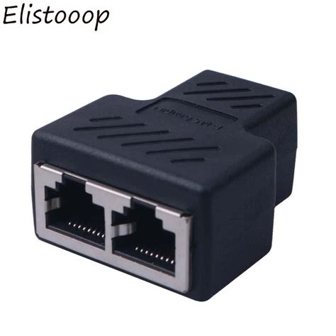 One Split Two Ways Network Ethernet Head Lan Cable Joiner Coupler Rj45 Cat 5 5e 6 6a Extender