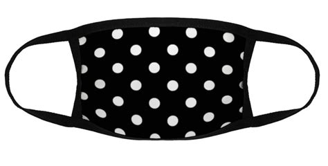 Black White Polka Dot Face Masks Dust Mask Washable Reusable Etsy