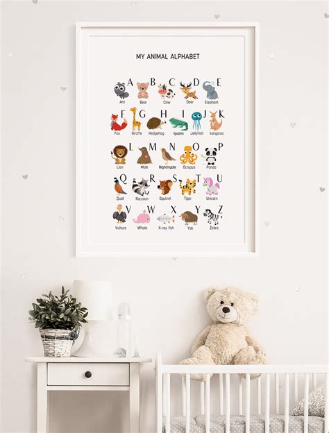 Alphabet Poster, Animal Alphabet Poster, Educational Posters, Safari ...