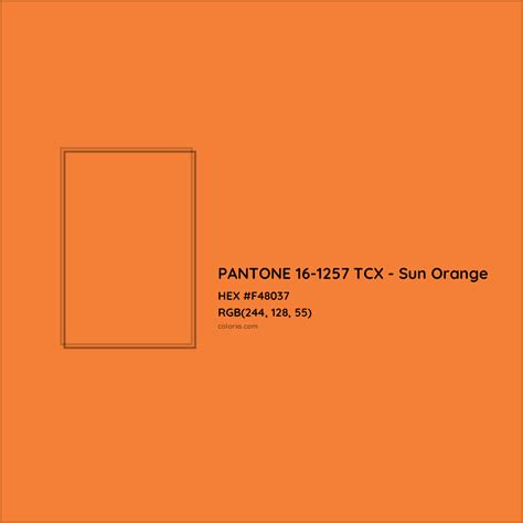 About Pantone Tcx Sun Orange Color Color Codes Similar